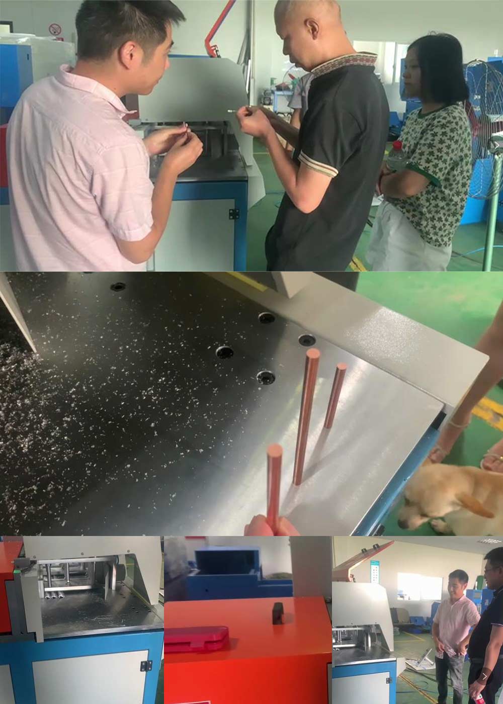 歡迎客戶來我司試切全封閉分離式切鋁機,洽談合作