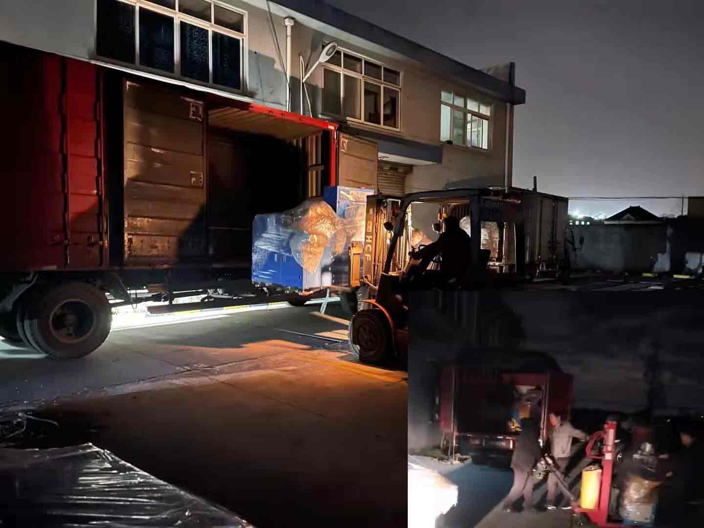 5臺(tái)全自動(dòng)型材切割機(jī)各尋其主,又是一個(gè)加班發(fā)貨的晚上